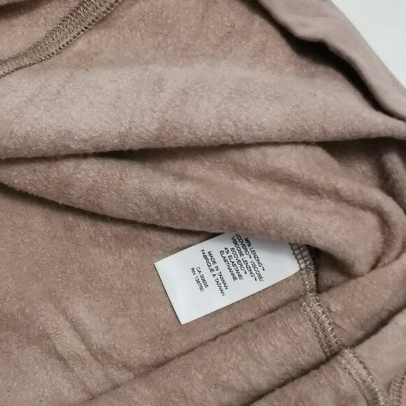 RW&CO. Ecovero Sweatshirt Dress | Brown Drawstring T-Shirt Dress | Medium - Picture 8 of 8